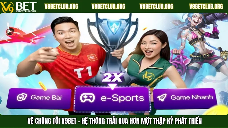 Về chúng tôi V9Bet – Hệ thống trải qua hơn một thập kỷ phát triển