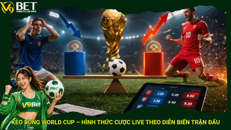 Kèo rung World Cup – Hình thức cược live theo diễn biến trận đấu