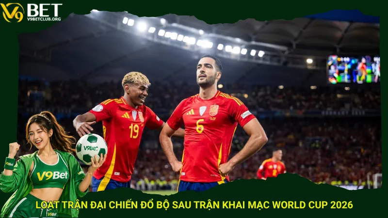 Loạt trận đại chiến đổ bộ sau trận khai mạc World Cup 2026