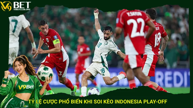 Tỷ lệ cược phổ biến khi soi kèo Indonesia play-off