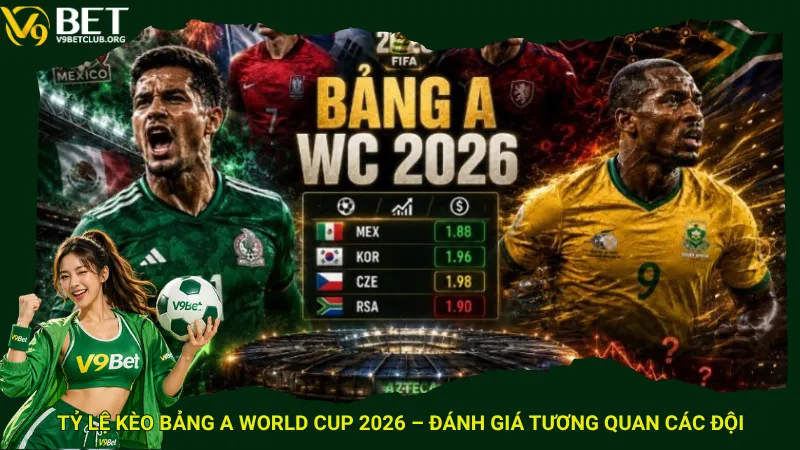 Tỷ lệ kèo bảng A World Cup 2026 – Đánh giá tương quan các đội