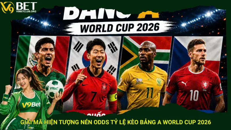 Giải mã hiện tượng nén odds tỷ lệ kèo bảng A World Cup 2026