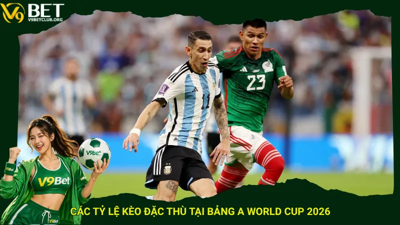 Các tỷ lệ kèo đặc thù tại bảng A World Cup 2026