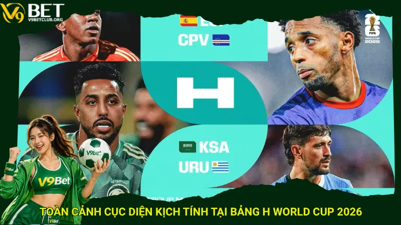 Toàn cảnh cục diện kịch tính tại Bảng H World Cup 2026