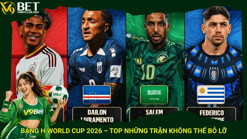Bảng H World Cup 2026 – Top những trận không thể bỏ lỡ