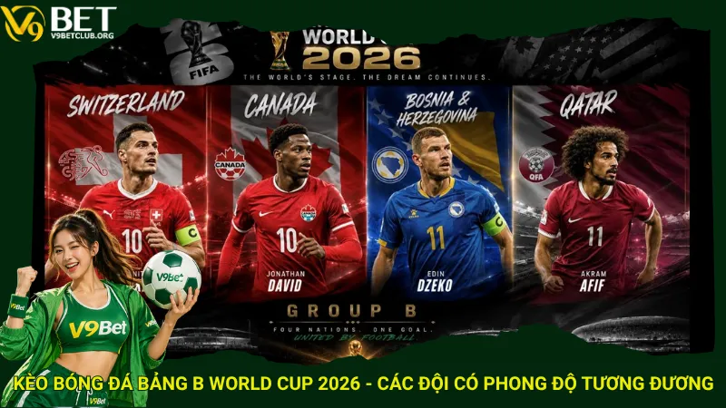 Kèo bóng đá Bảng B World Cup 2026 - Các đội có phong độ tương đương