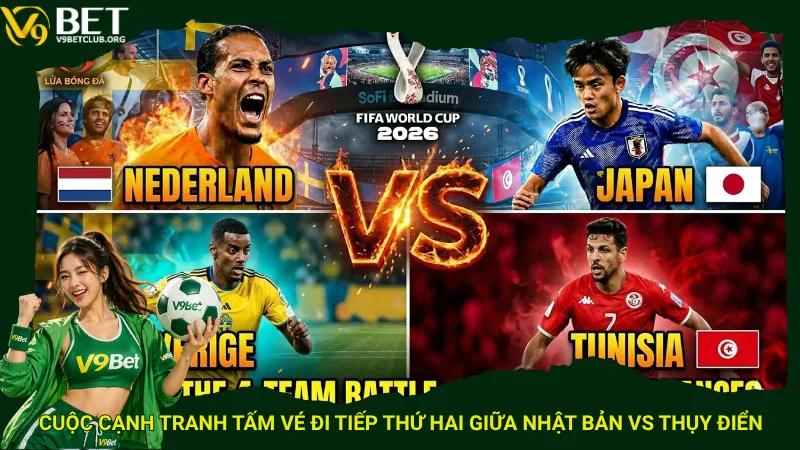 Cuộc cạnh tranh tấm vé đi tiếp thứ hai giữa Nhật Bản vs Thụy Điển