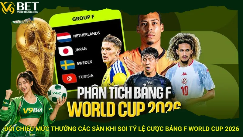 Đối chiếu mức thưởng các sàn khi soi tỷ lệ cược Bảng F World Cup 2026