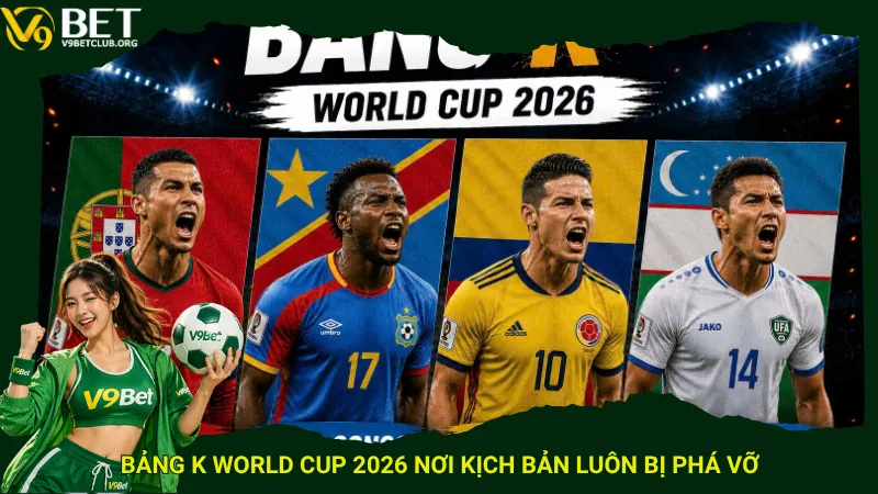 Bảng K World Cup 2026 nơi kịch bản luôn bị phá vỡ