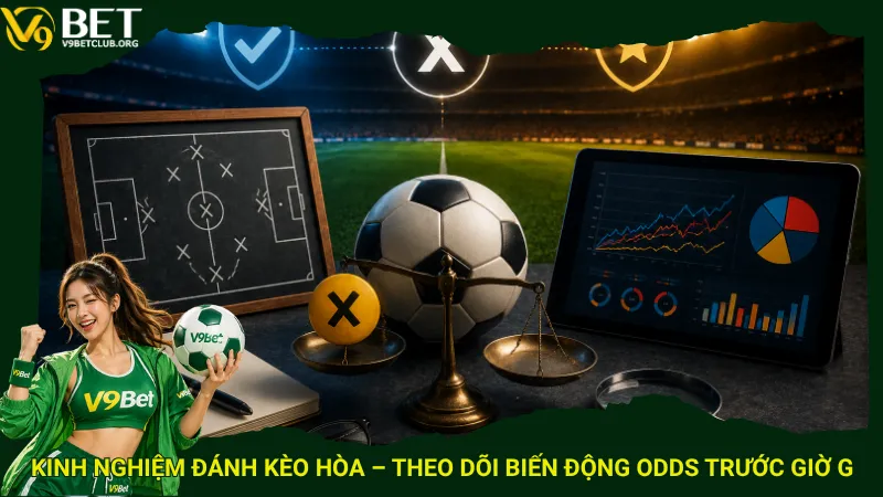 Kinh nghiệm đánh kèo hòa – Theo dõi biến động odds trước giờ G